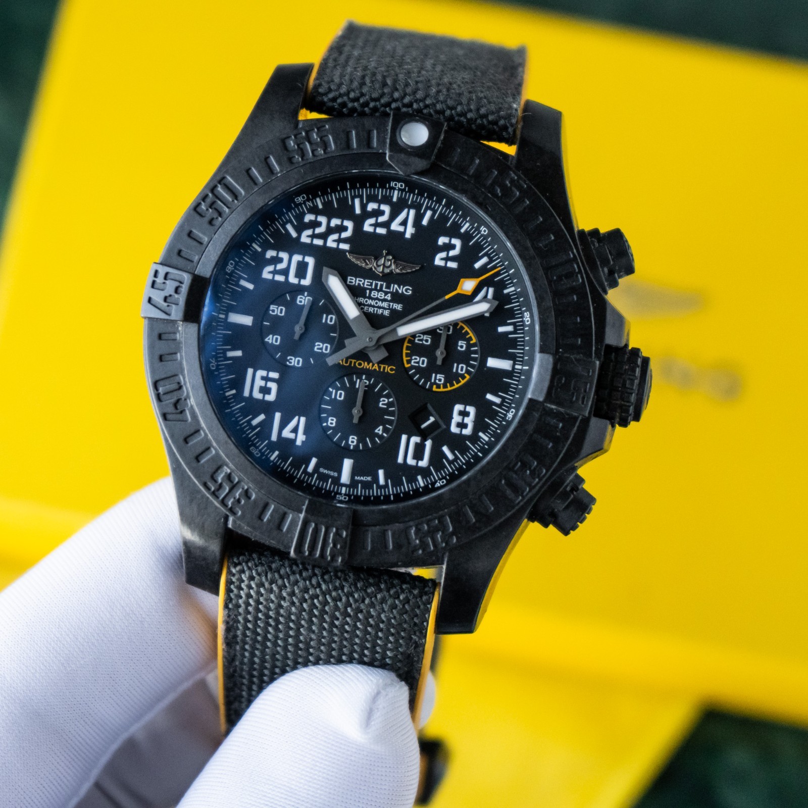 Breitling Avenger Hurricane 50mm Black 24H Dial 2017 Breitlight Military XB1210