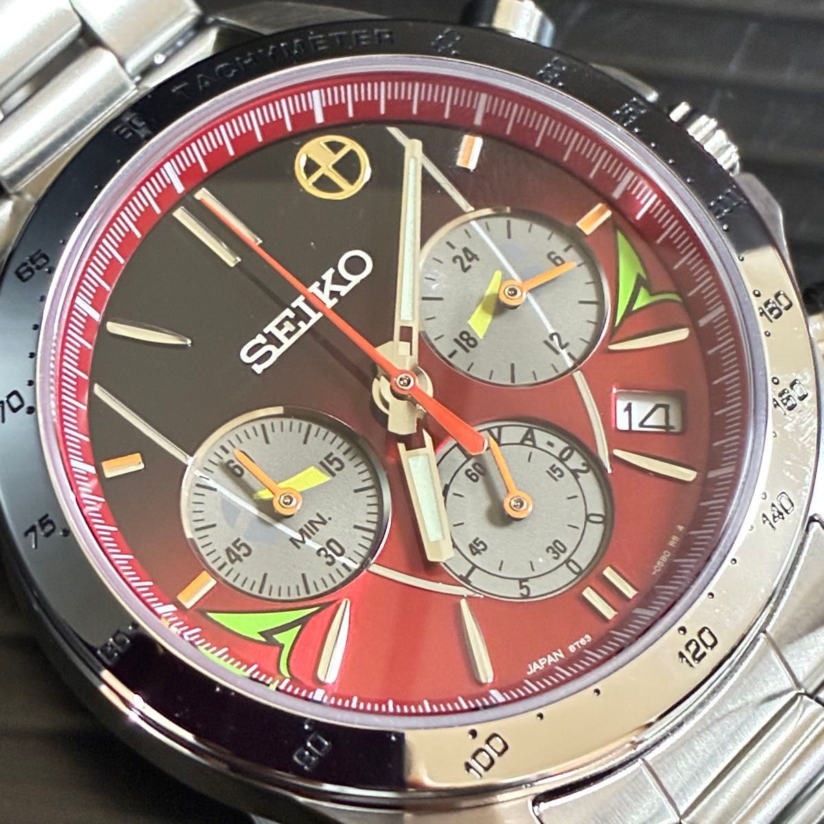 Seiko Evangelion 500 EVA Quartz Chronograph Limited 5,000 pcs Japan Watch