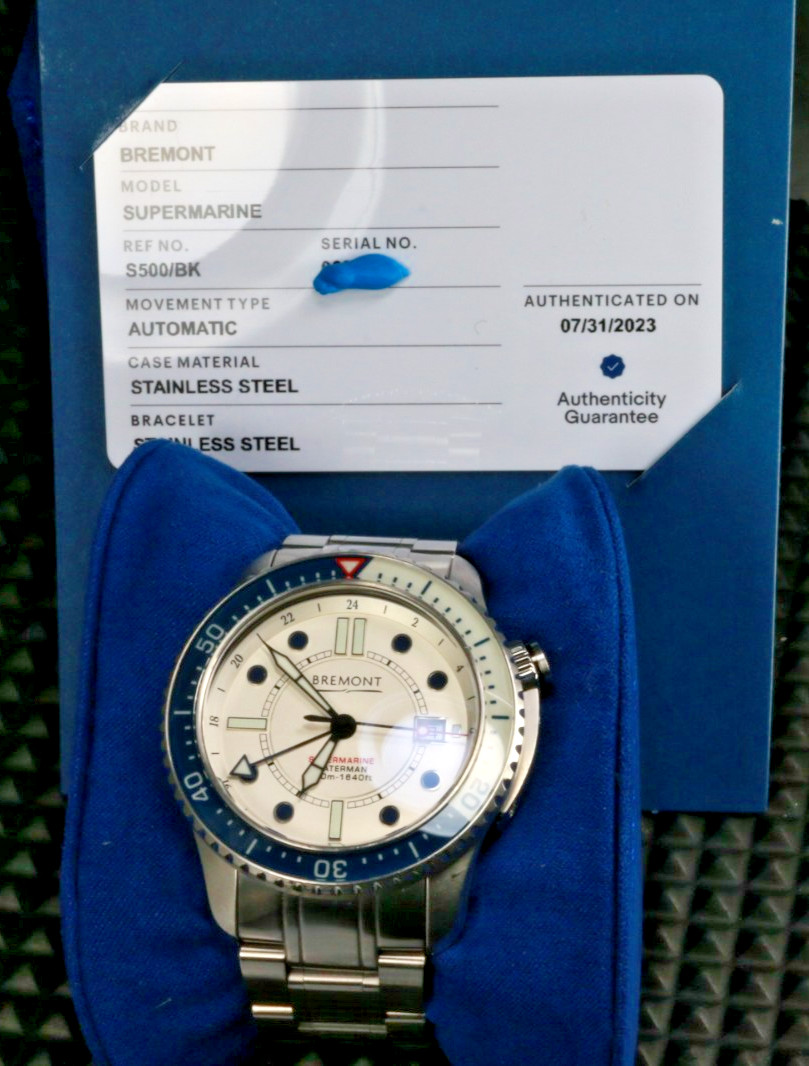 Bremont Supermarine Special Edition Waterman Steel EXCELLENT COND Incredible !
