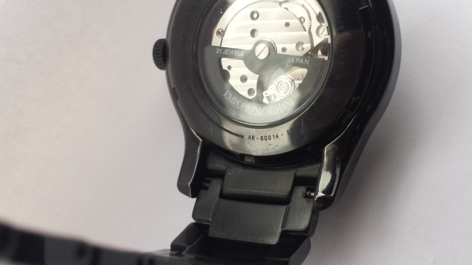 MENS EMPORIO ARMANI AR60014 Ceramic Meccanico Automatic Watch Boxed