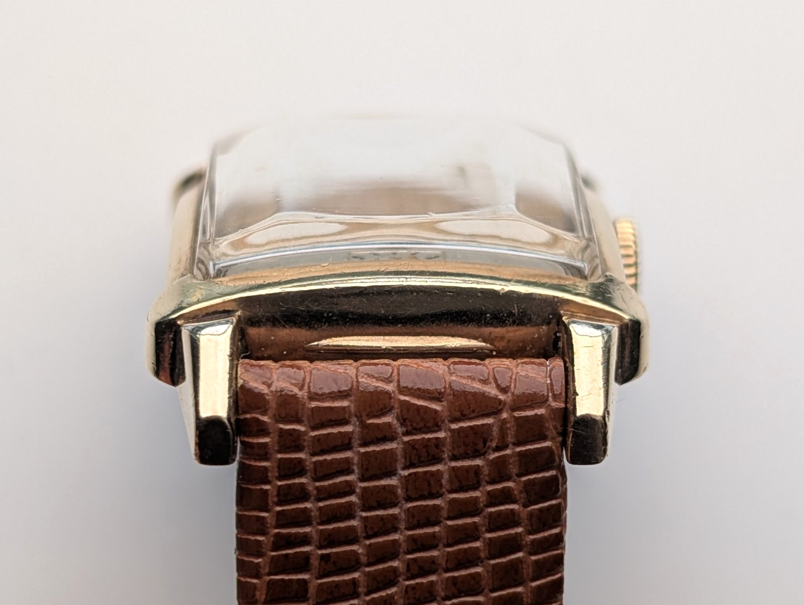 Vintage Wittnauer Revue 73 10K Gold Plated Art Deco Watch, 1950s, Running Well