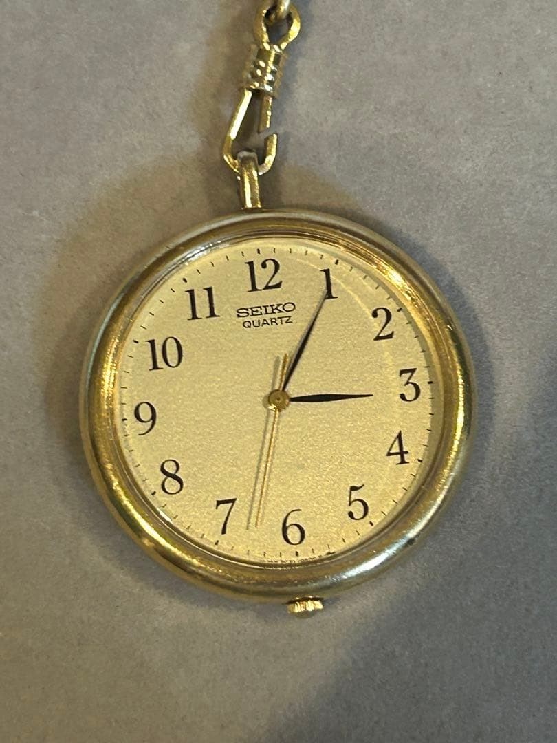 Seiko SEIKO 2C21-0140 Pocket Watch Quartz
