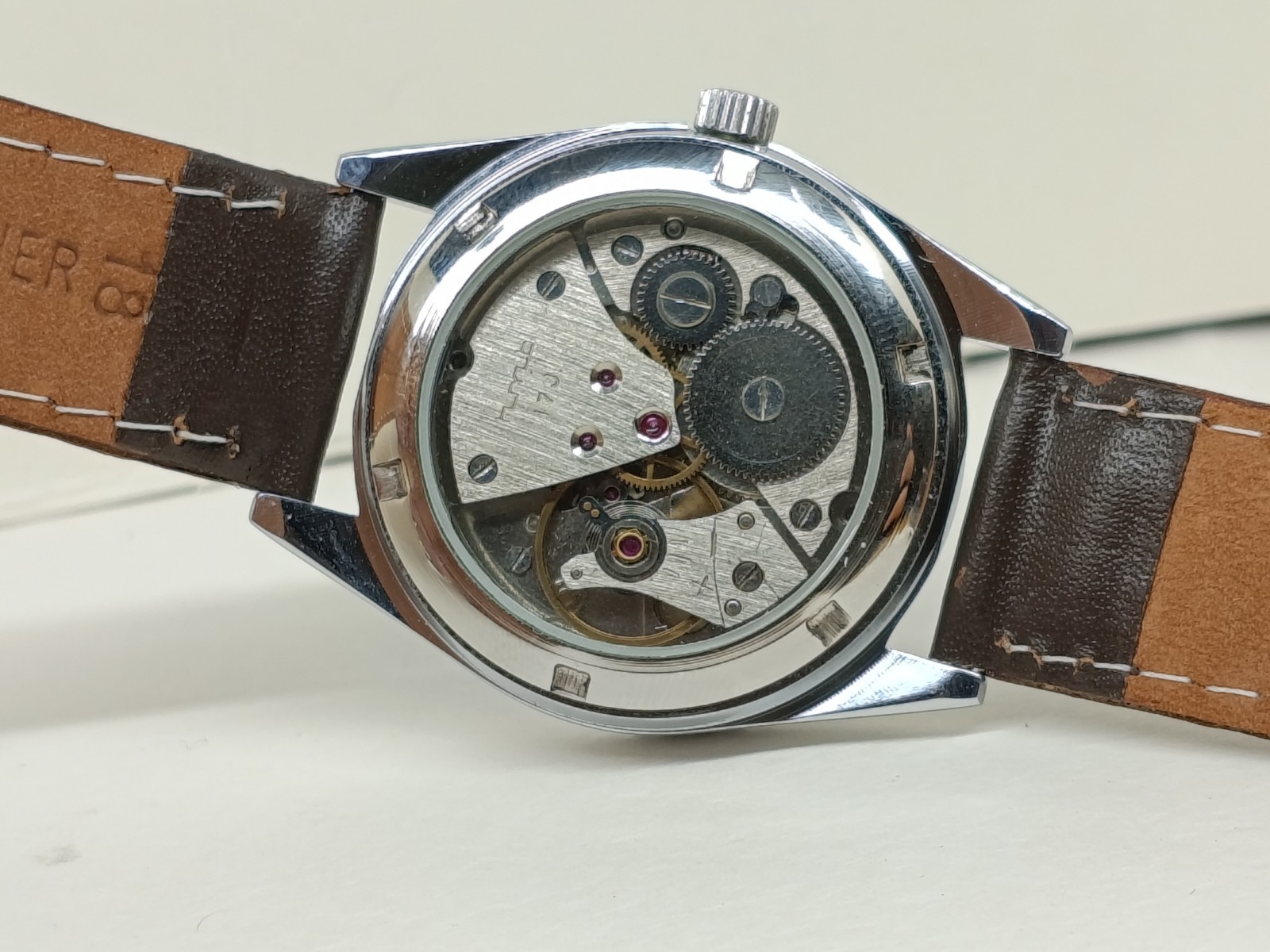 HAND WINDING VINTAGE HMT KOHINOOR BLUE DIAL FLUTED BAZEL WATCH FOR MENS