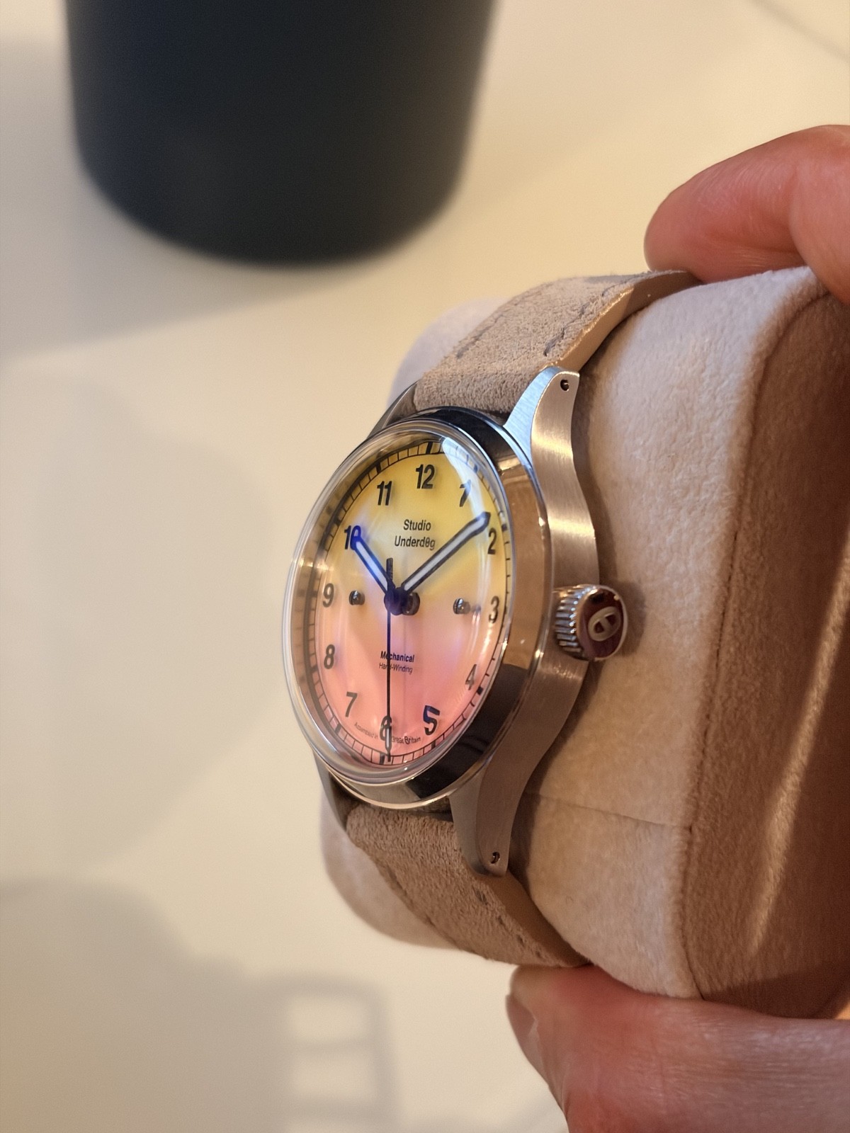 Studio Underd0g Series 02 Pink Lemonade Gen 1 Field Watch 02FSBE 38mm SW210-1