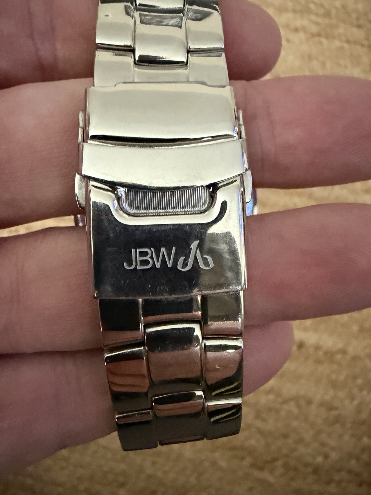 JBW J6348B Men’s Swiss Quartz Multi-Dial Stainless Steel Bracelet Watch 3 ATM