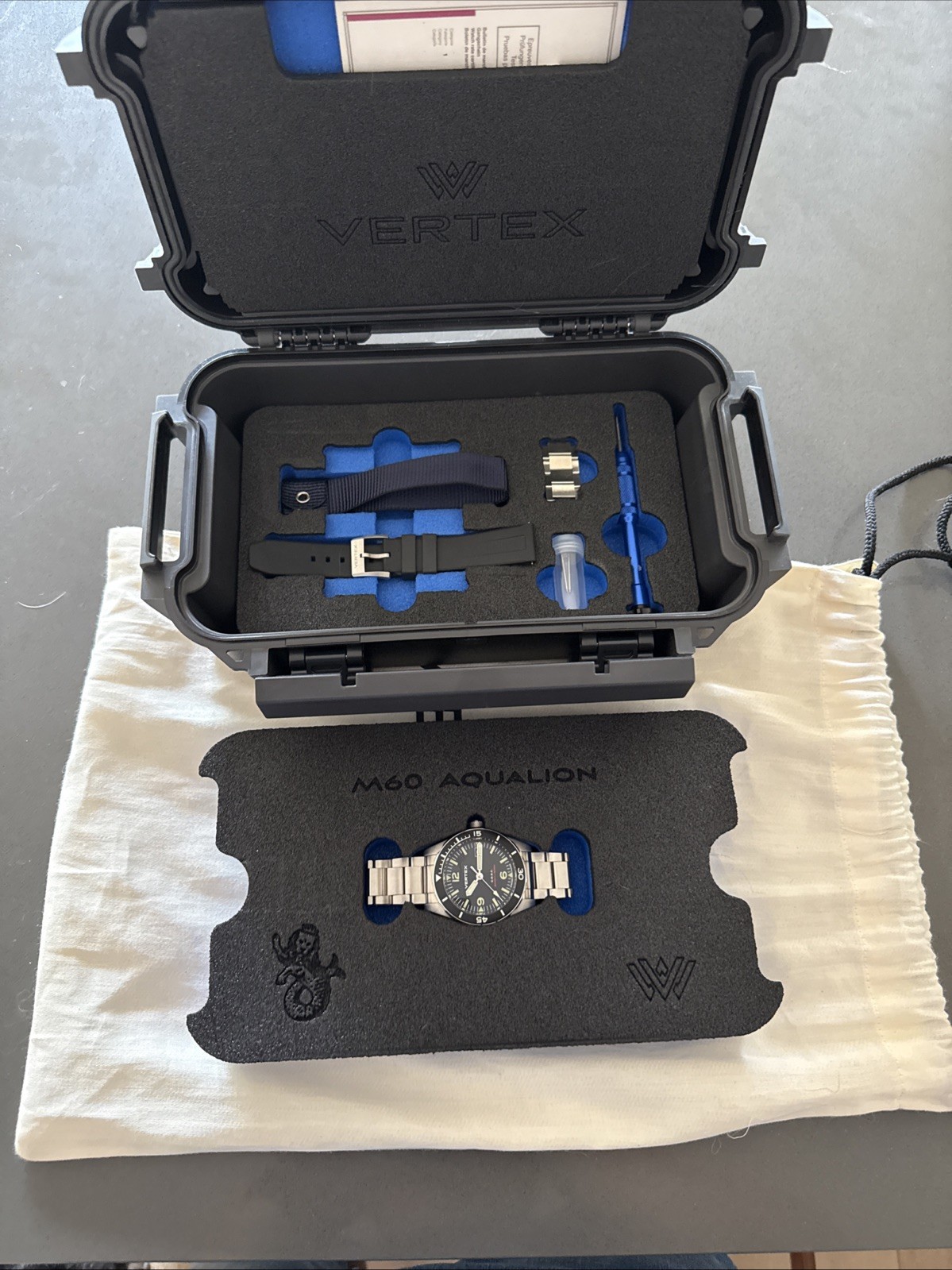 Vertex Aqualion Watch M60 W/ Date