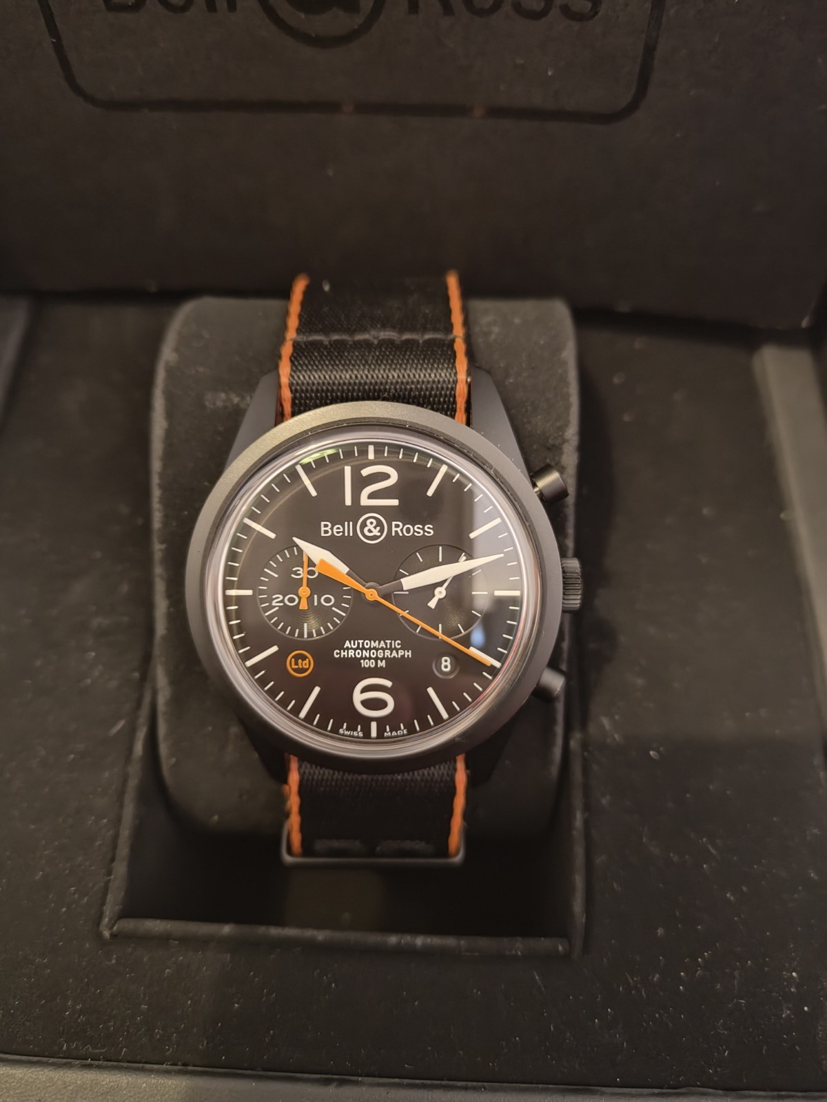 Bell & Ross Vintage BR 126 Limited Edition Automatic Chronograph 41mm Canvas