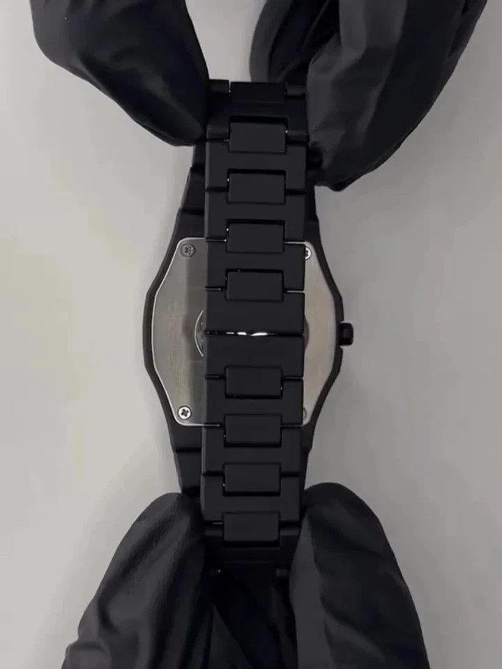 AURA Arabic Numeral Black Watch – Men’s Luxury Matte Stainless Steel Minimalist*