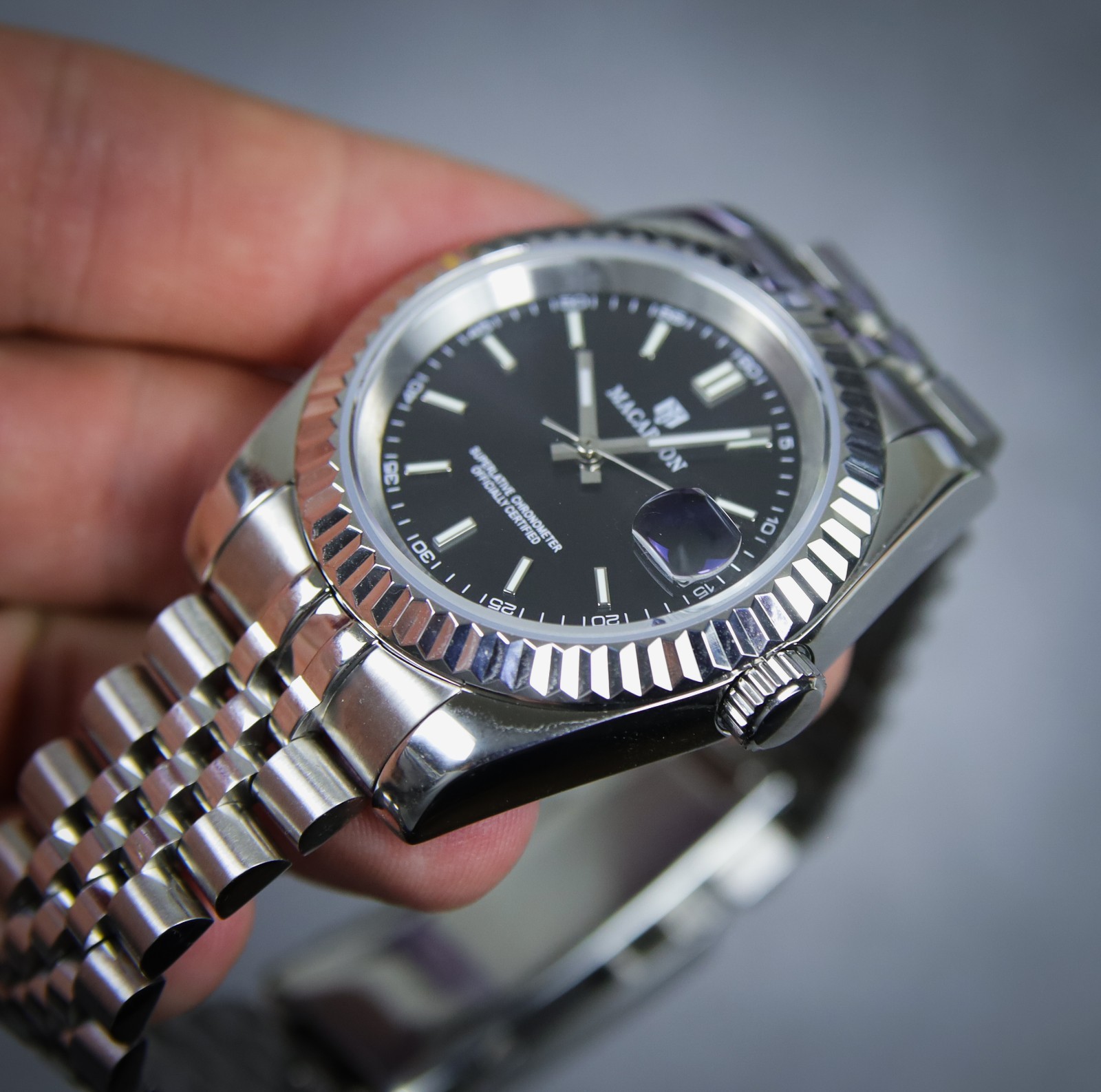 Ex REVIEW Macarlon 1711 39mm NH35 Automatic 316L Stainless Steel Everyday Watch