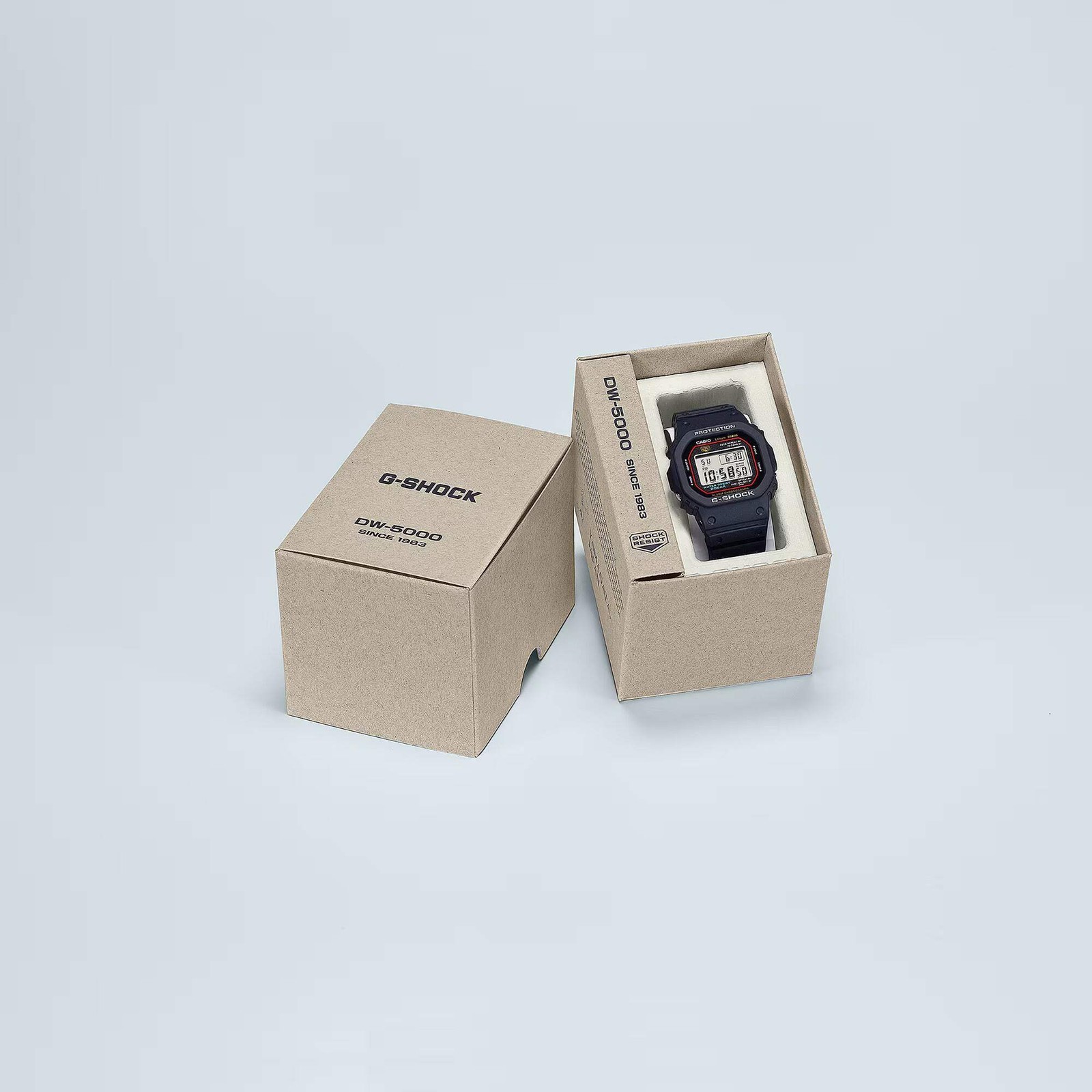 Casio G-Shock Digital 5000 Series Black Stainless Steel Watch DW5000R-1A