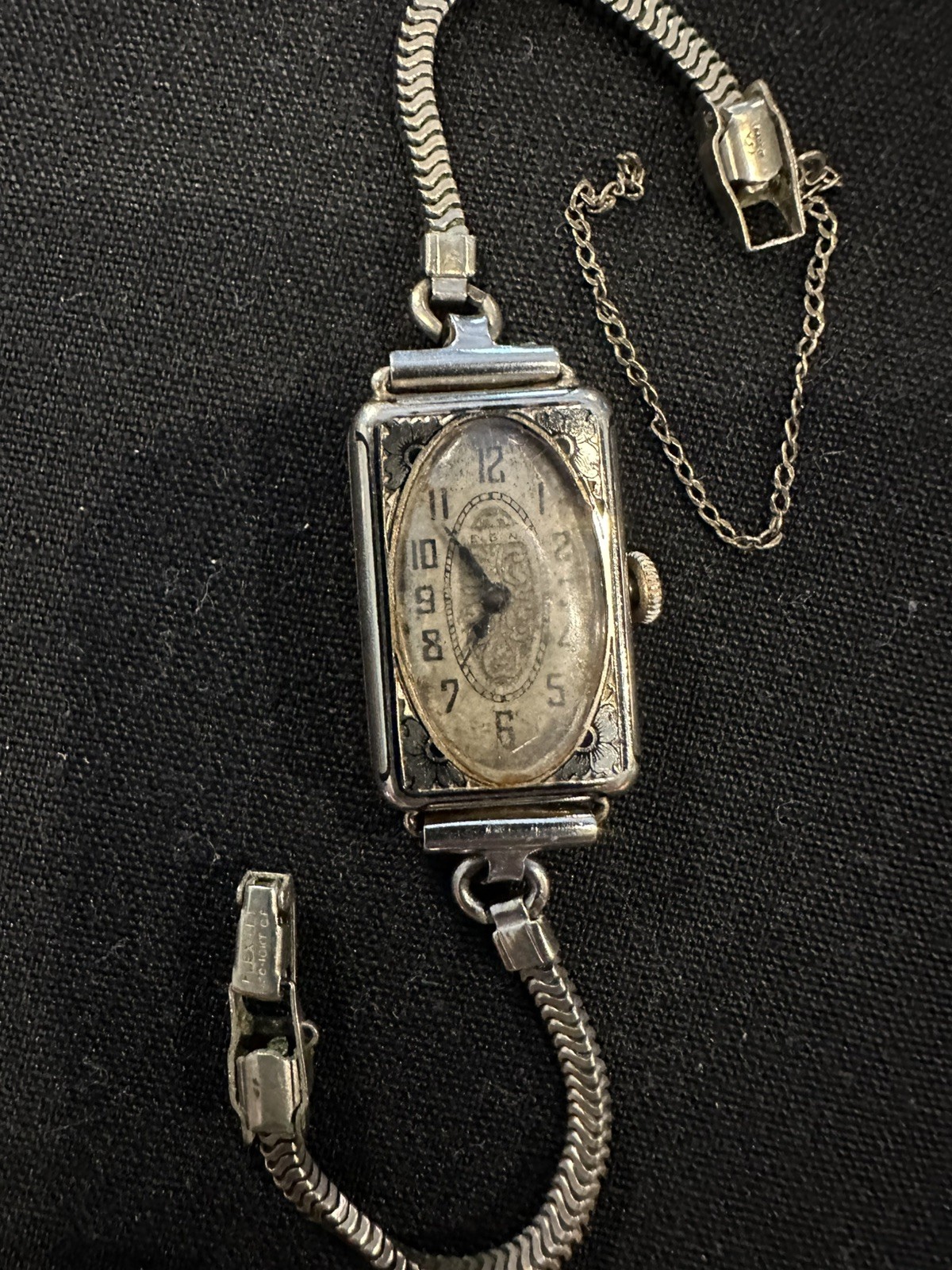 1920’s Ladies Elgin 14K Solid White Gold Case 15 Jewels Works