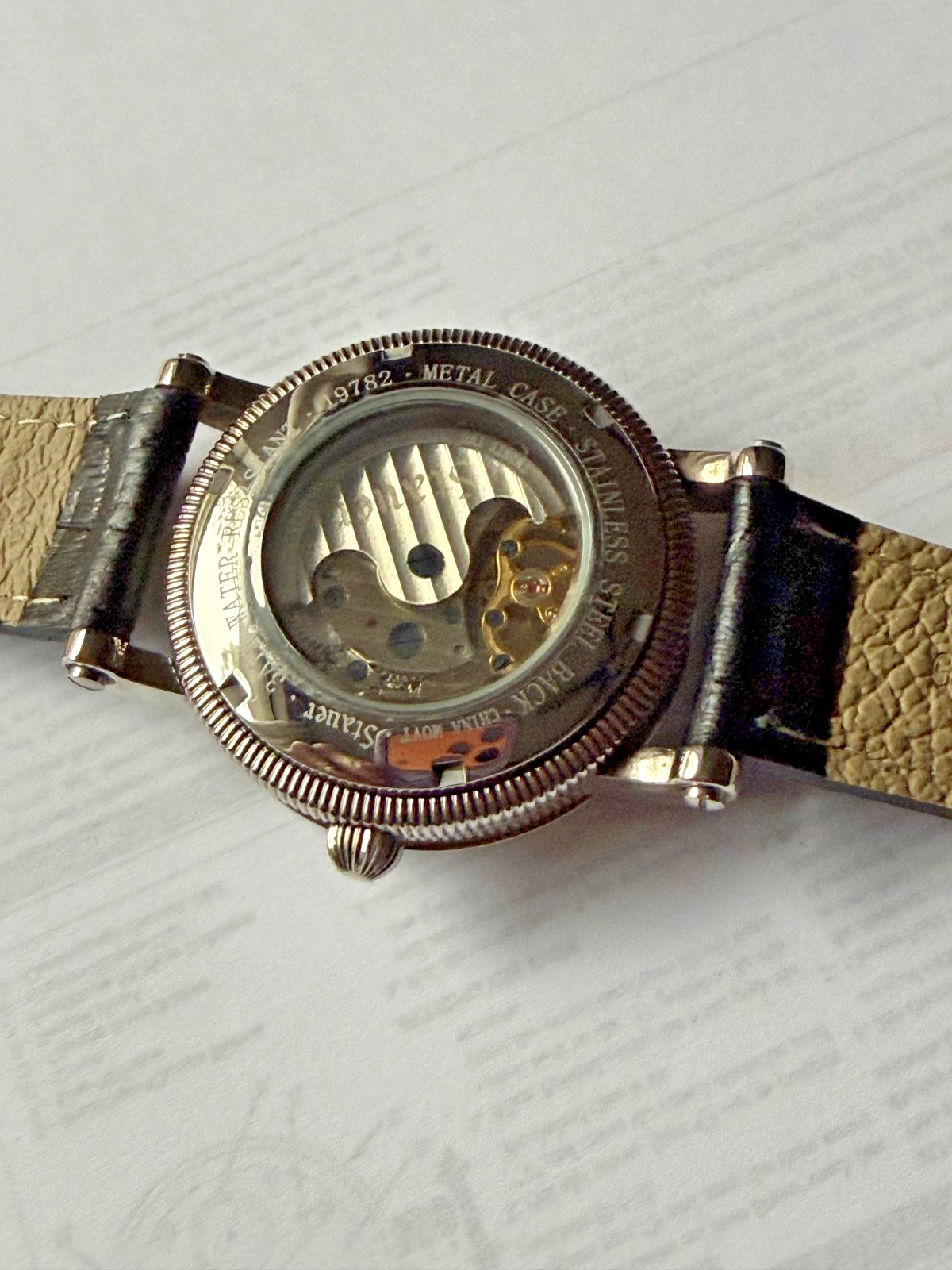 STAUER AUTOMATIC MOVEMENT MEN’S WATCH 19782 NEW /OLD STOCK