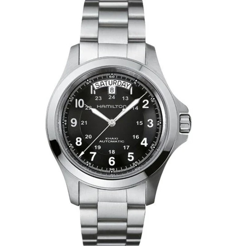 Hamilton Khaki Field King 40mm Black Dial Steel Men’s Watch H64455133