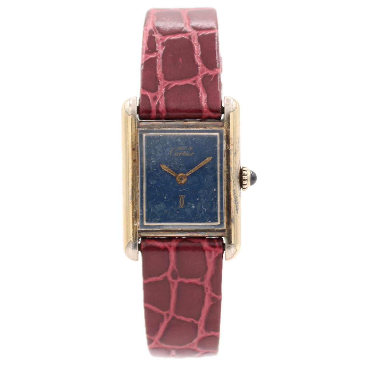Vintage 20mm Cartier 60022 Must De Cartier Tank 17J Ladies Mechanical Wristwatch
