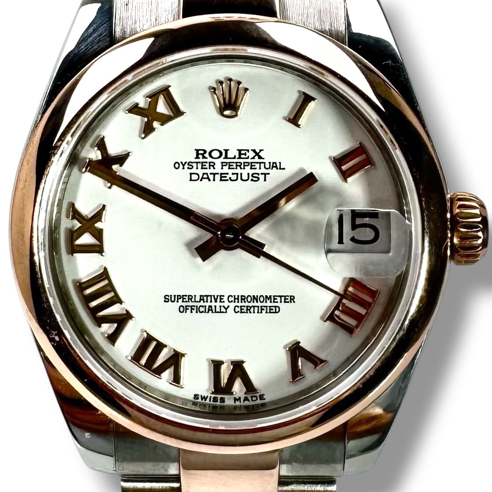 31 MM Rolex Datejust 178241 18 KT Rose Gold & Steel