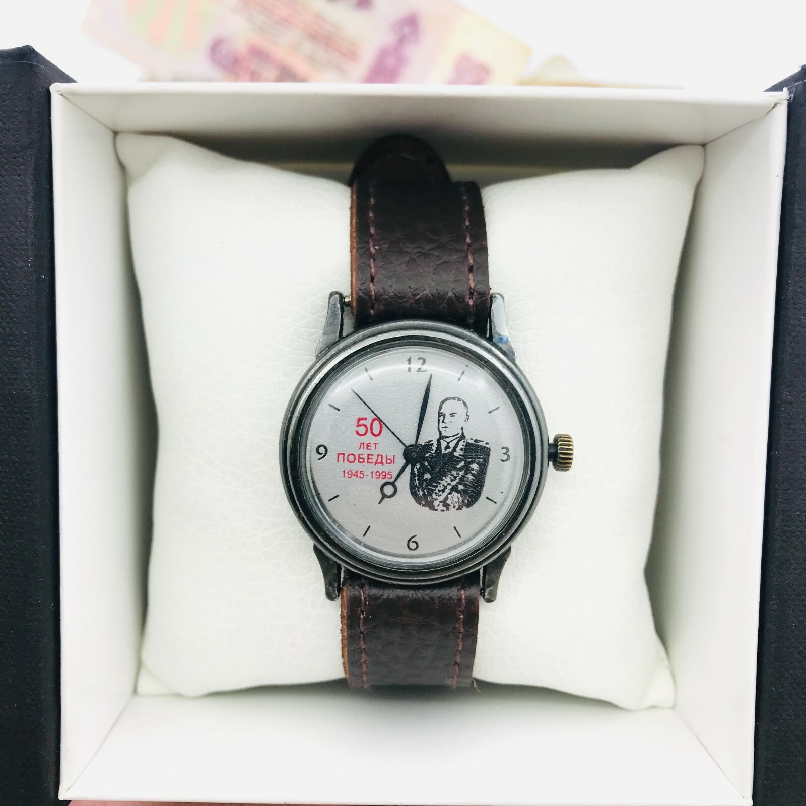 🎖 Rare Raketa 50 years WW2 Commander Zhukov 🎖 Wristwatch USSR Soviet Watch 🛠