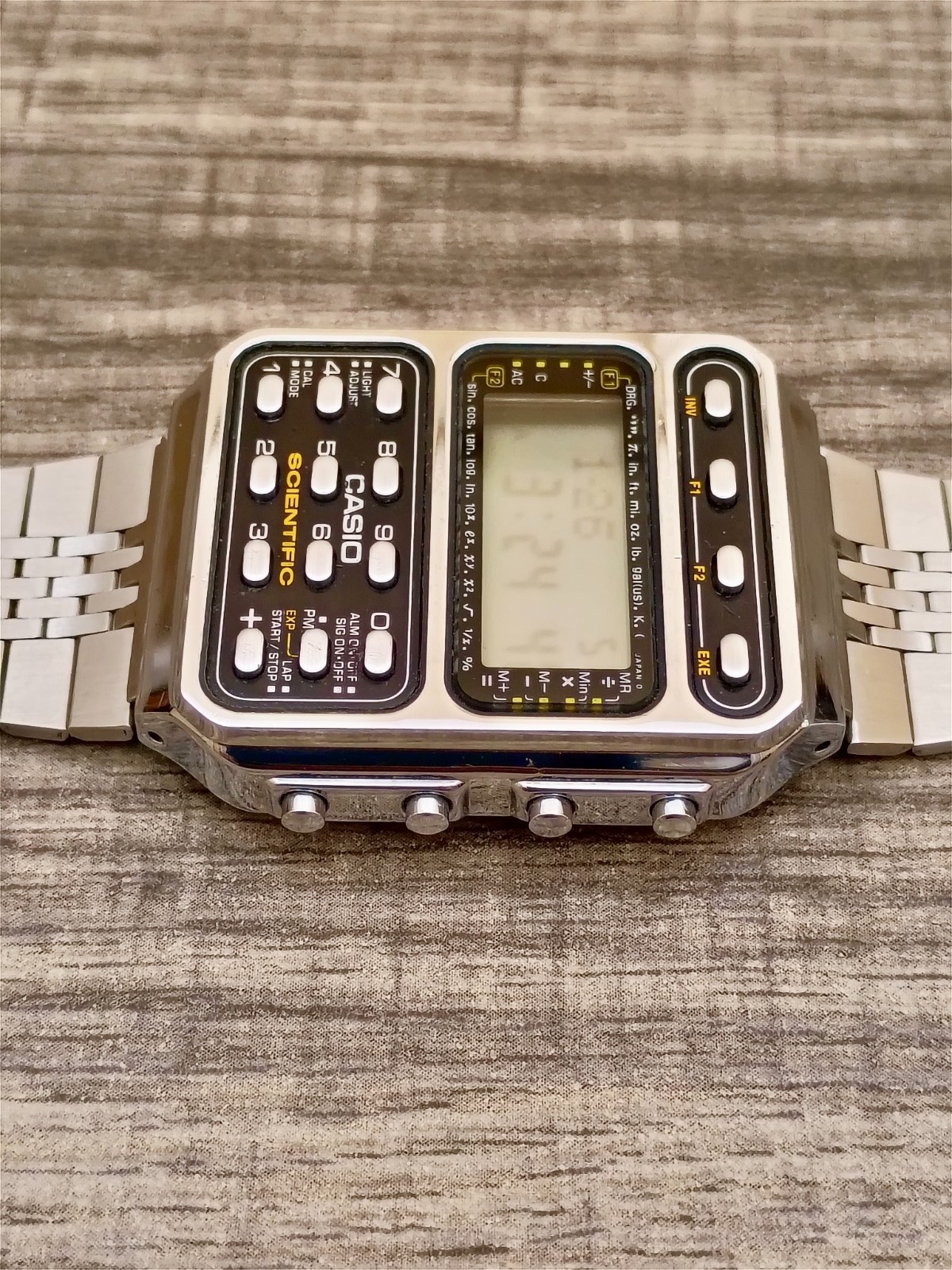 CASIO -Vintage- SCIENTIFIC Calculator Watch CFX-200 -Module 197- GREAT & Working