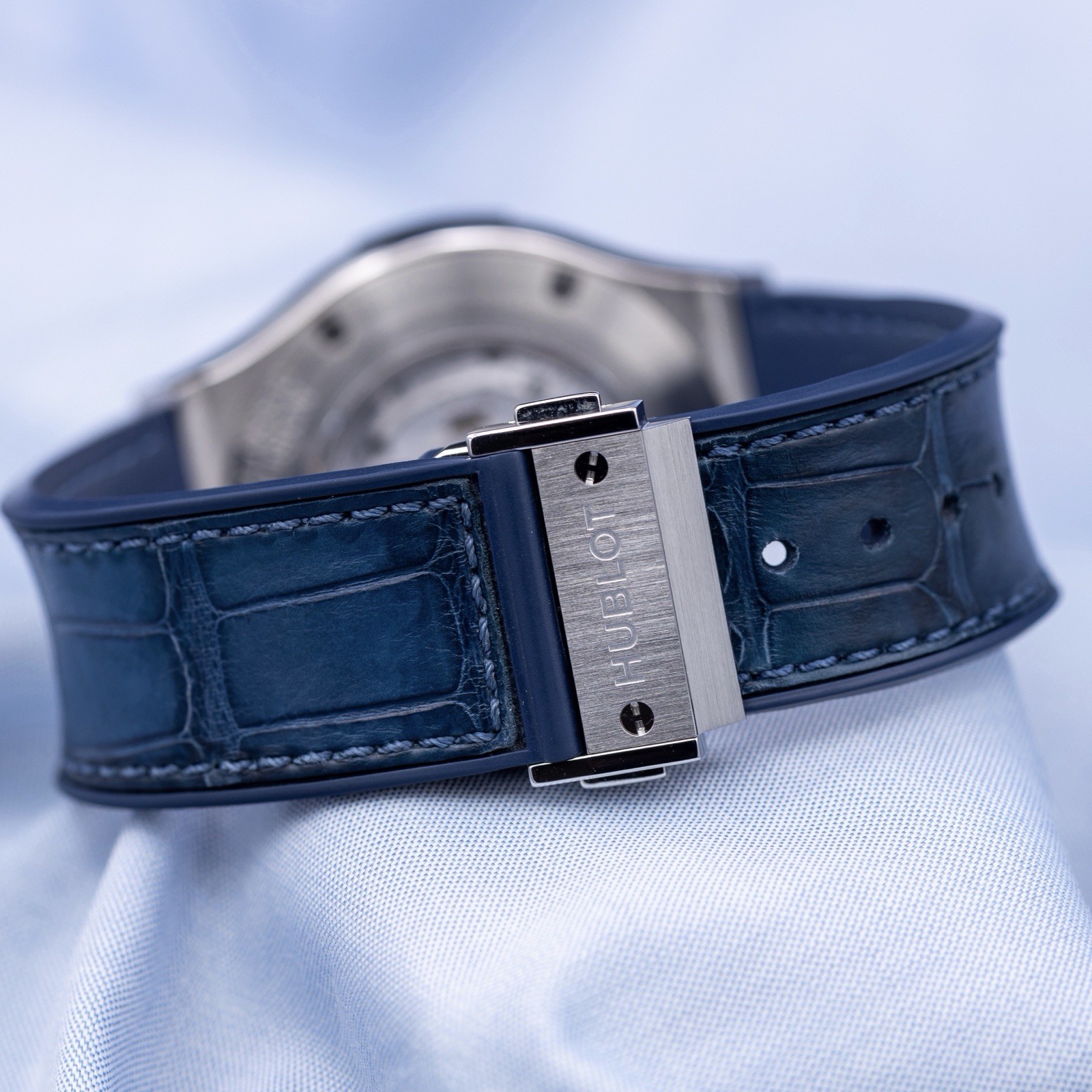 Hublot Classic Fusion Chronograph Blue Dial 521.NX.7170.LR Box+Papers & Receipt