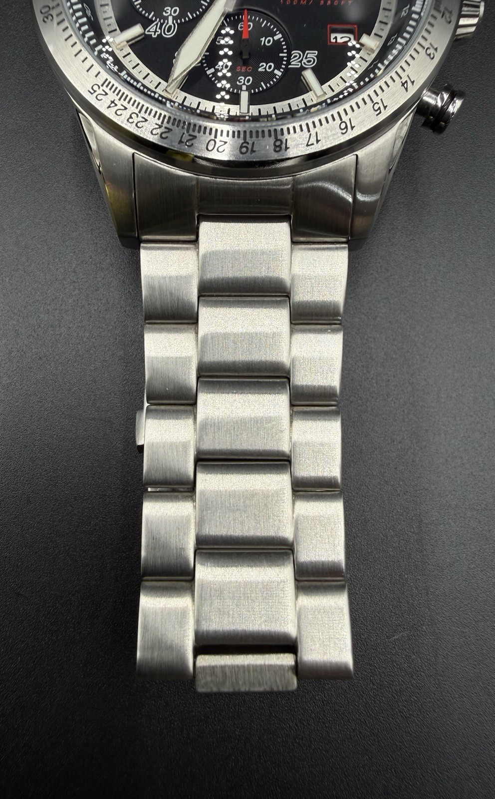 Cortebert Elevation Men’s 44MM Pilot Chronograph Date Watch CB-3003 Slide Rule