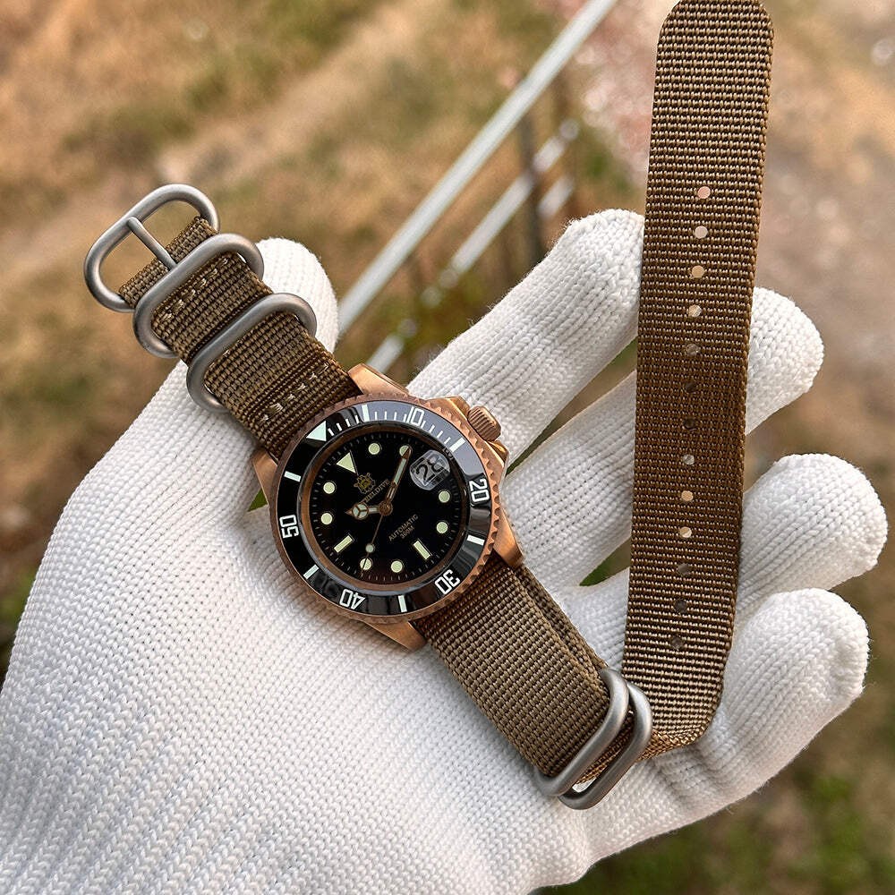 STEELDIVE SD1953S — Solid Bronze 40.5MM 300M NH35 Automatic Dive Watch