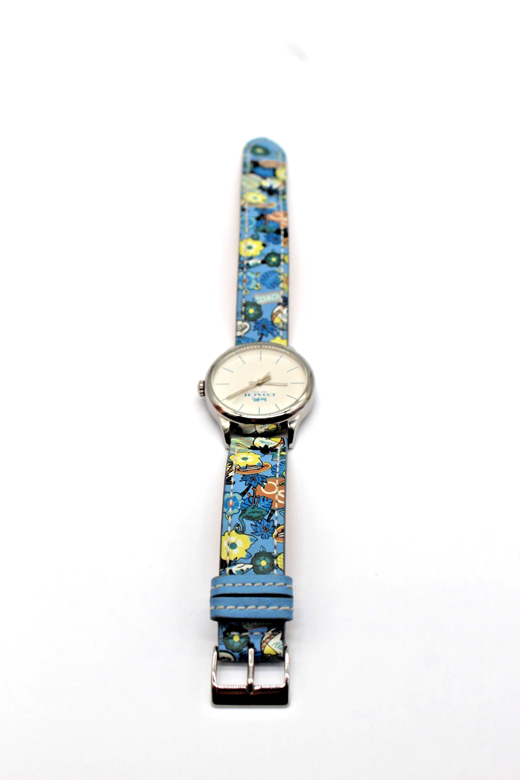 COACH Blue Floral 32mm Ruby Watch Hawaii Themed Watch – New Battery