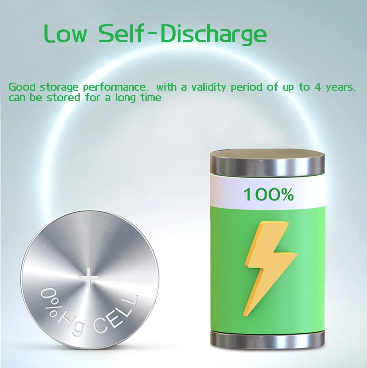 50pcs Alkaline Cell Batteries Assorted 1.5 Volt AG1/LR621 AG3/LR41 AG4/LR626 AG1