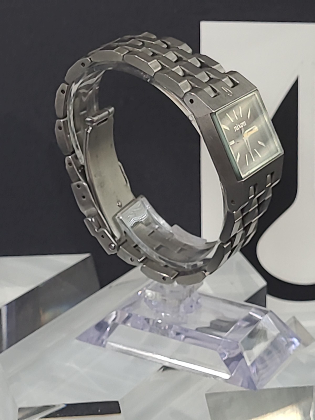 Nixon The Small Ticket “Thin To Win” Bronze/Silver Stainless Steel Swiss Mvmt.