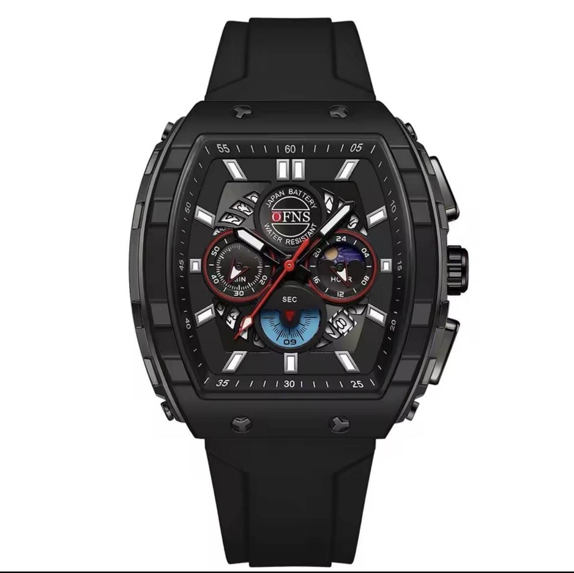 Luxury Men’S Quartz Watch Multifunctional Timing Watch Three Eye Six Pin Quartz