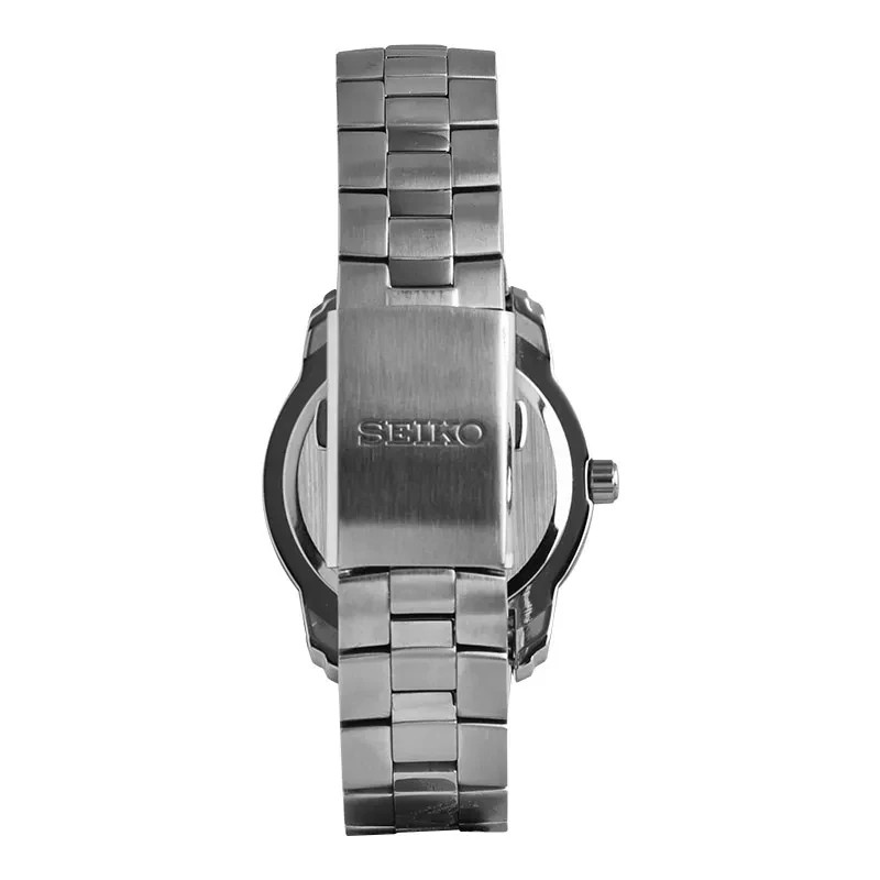 SEIKO Women Criteria Chronograph Quartz SPA879 Black Dial Stainless Steel Strap