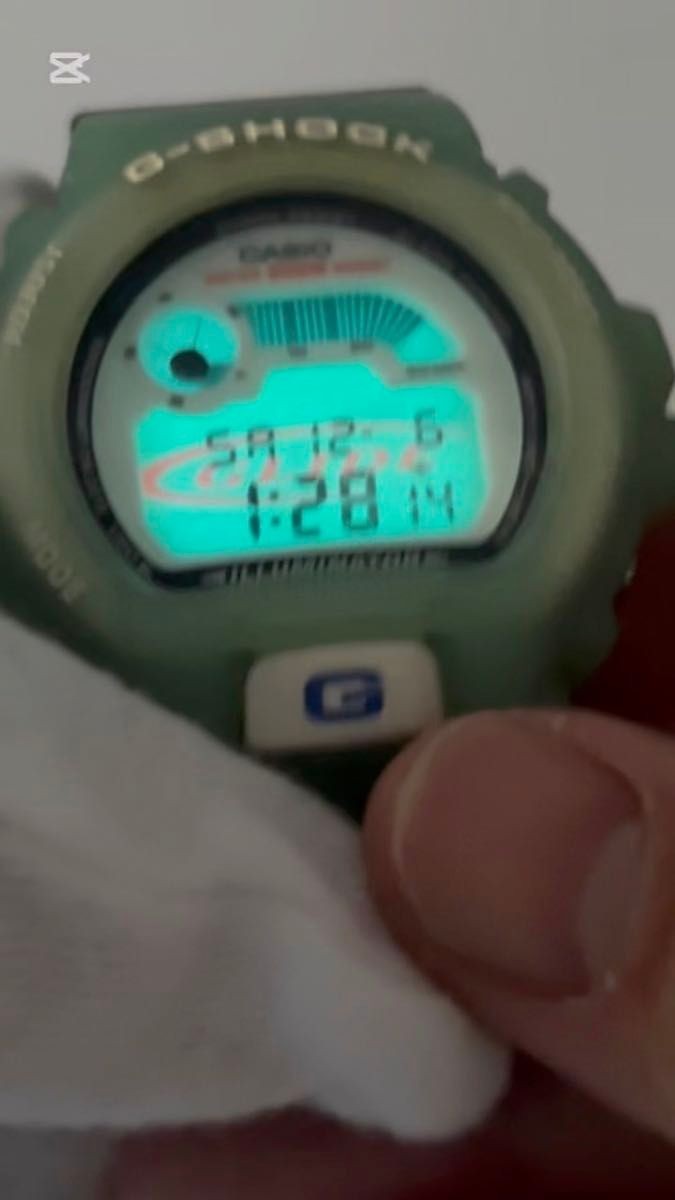 Casio G-SHOCK DW6900SG Olive Green Wristwatch Working item Good condition