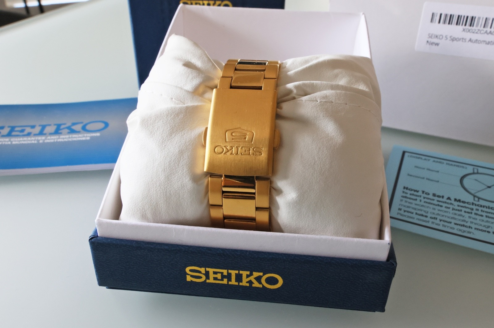 SEIKO 5 Automatic SNKE06K1 Gold Men’s Analog Sport Watch