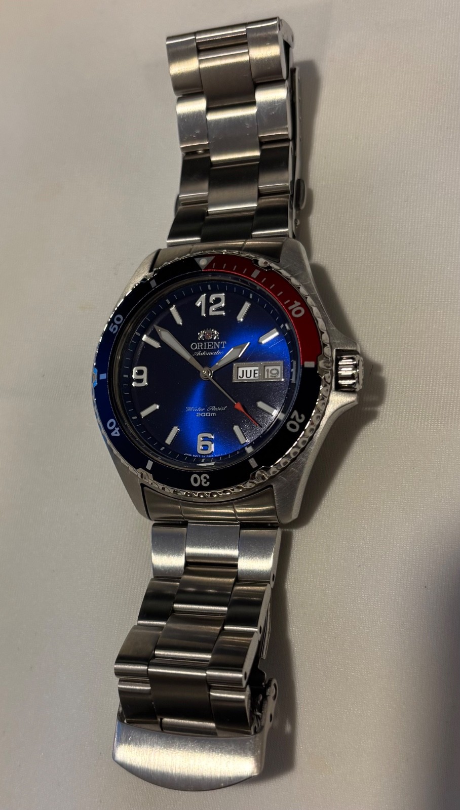 Orient Mako II Automatic Pepsi Diver 41.5mm Blue Dial FAA02009D9 – Excellent