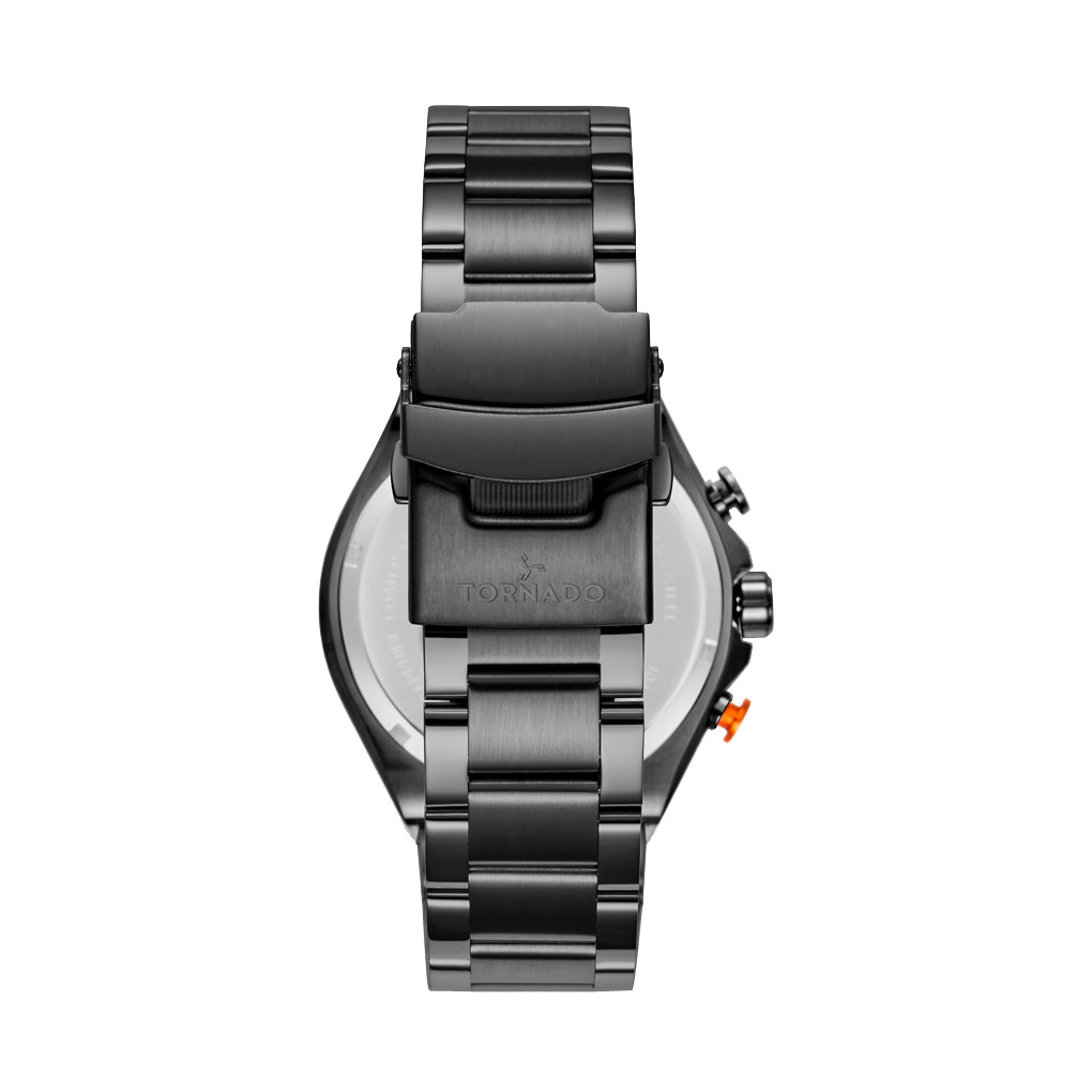 Tornado Strellar X Men’s Multi Function Watch | Black Dial, 45mm, 100 m (10 ATM)