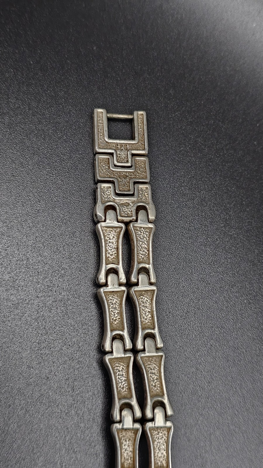 Ecclissi 925 Sterling Silver Ladies Skeleton Bone Link Band Watch – WORKING
