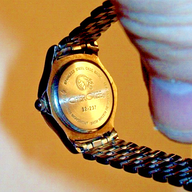 Cherokee Ladies Watch New Light Purple Dial Easy Read Runs Great 6.25″ to 6.75″