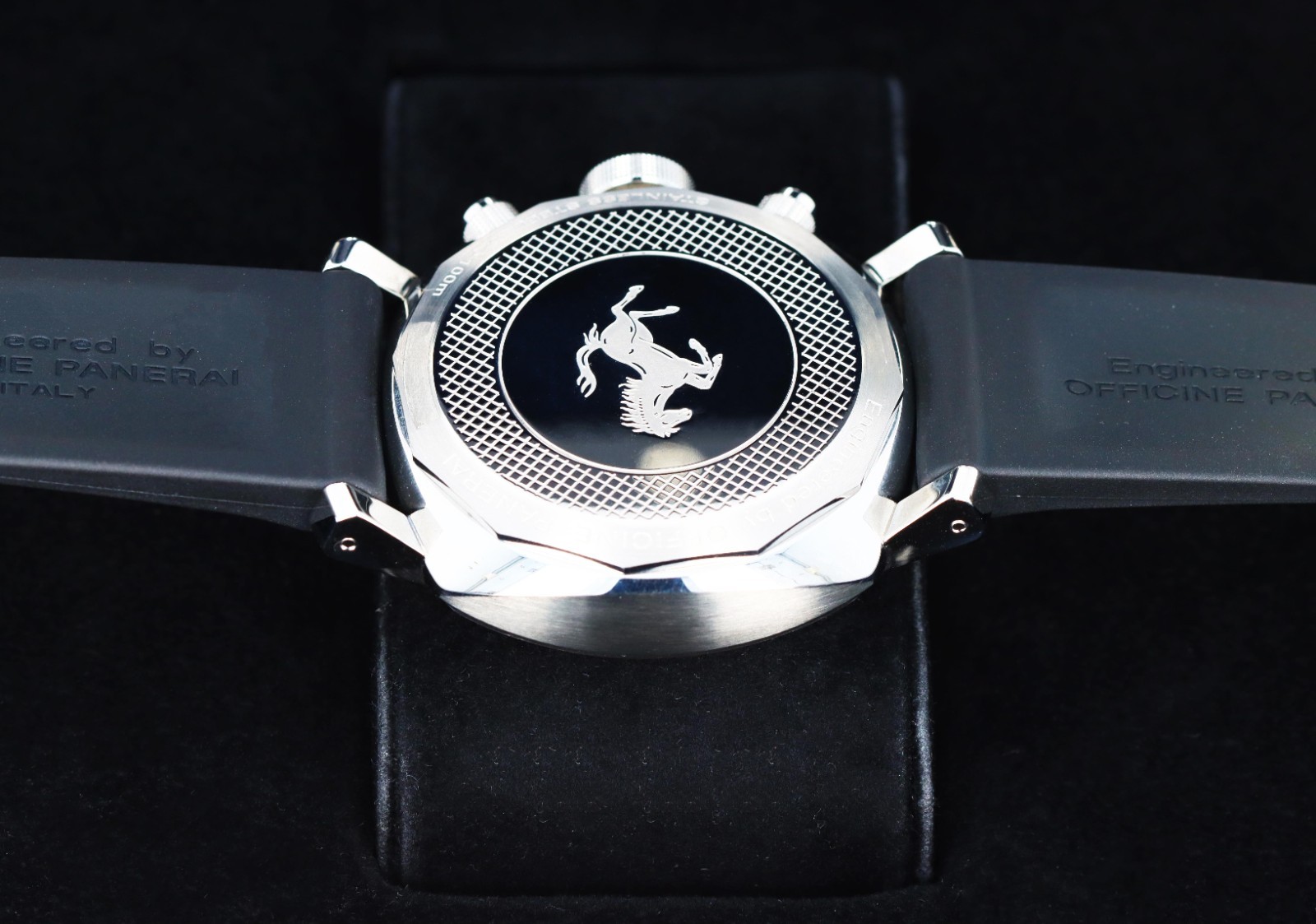 Panerai Ferrari Scuderia Chronograph, Black Dial, Limited to 800 -Steel FER00008