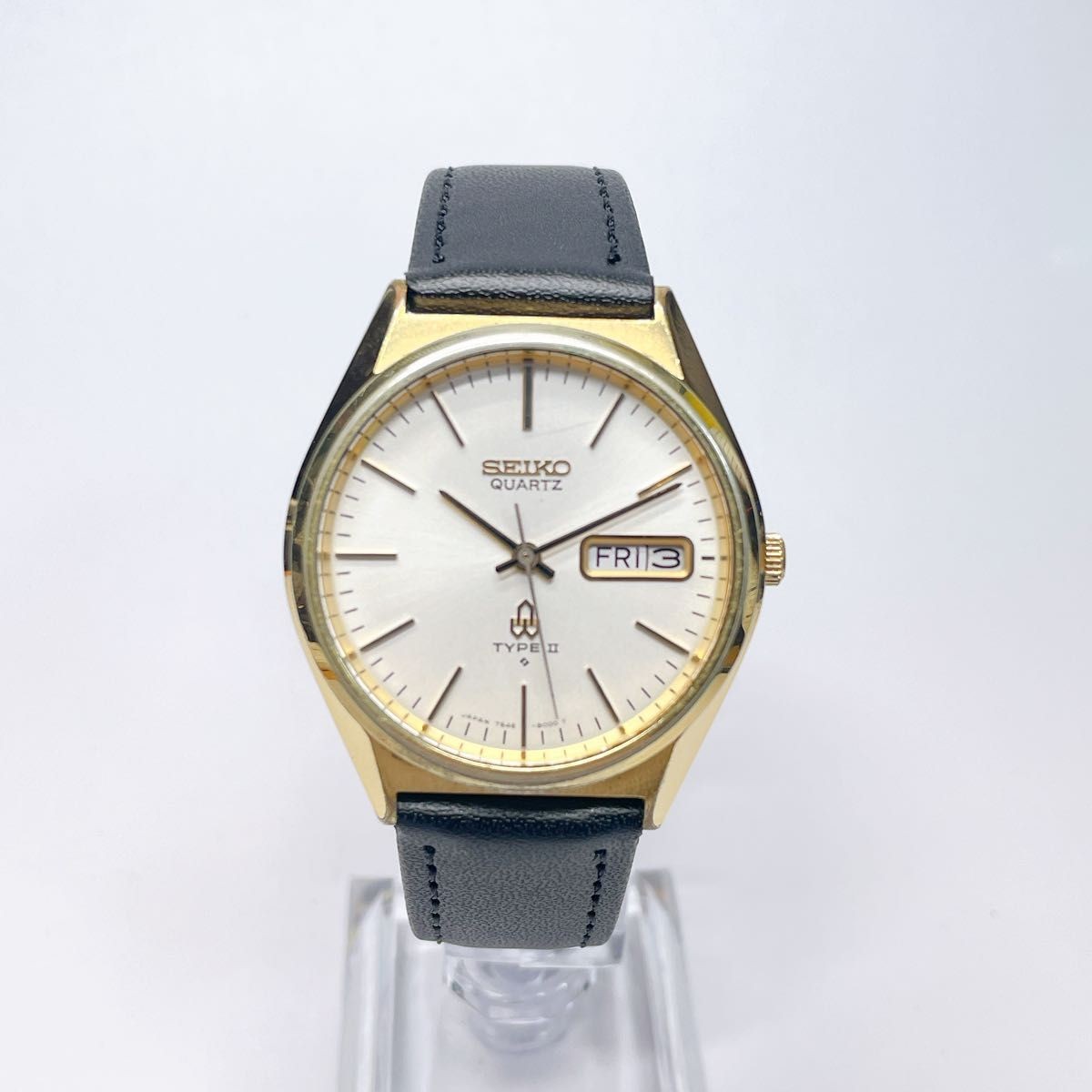 81 SEIKO TYPE II Men s Wristwatch Quartz New Battery New Aftermarket Strap 81