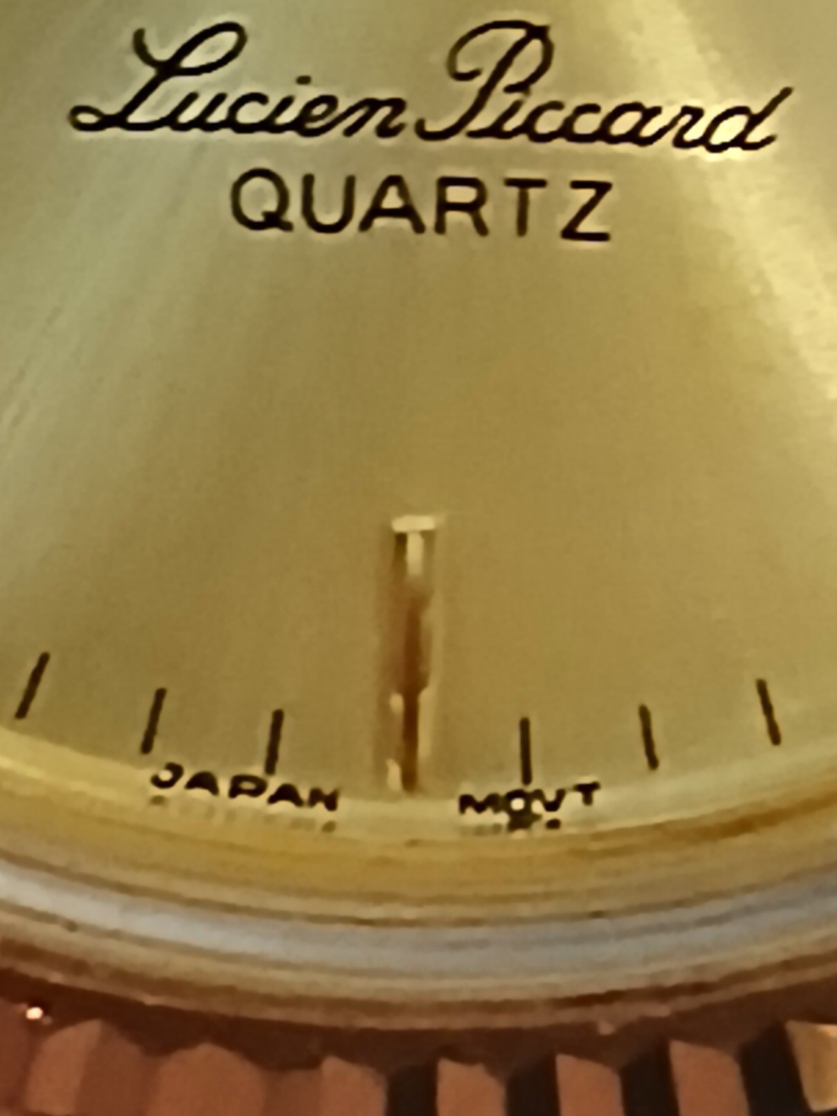 Vintage Watch Mens DUFONTE By Lucien Piccard Quartz Date plastic Box Japan Work