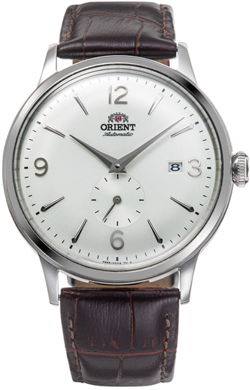 Orient Watch Automatic Men’s Small Second White Brown Strap
