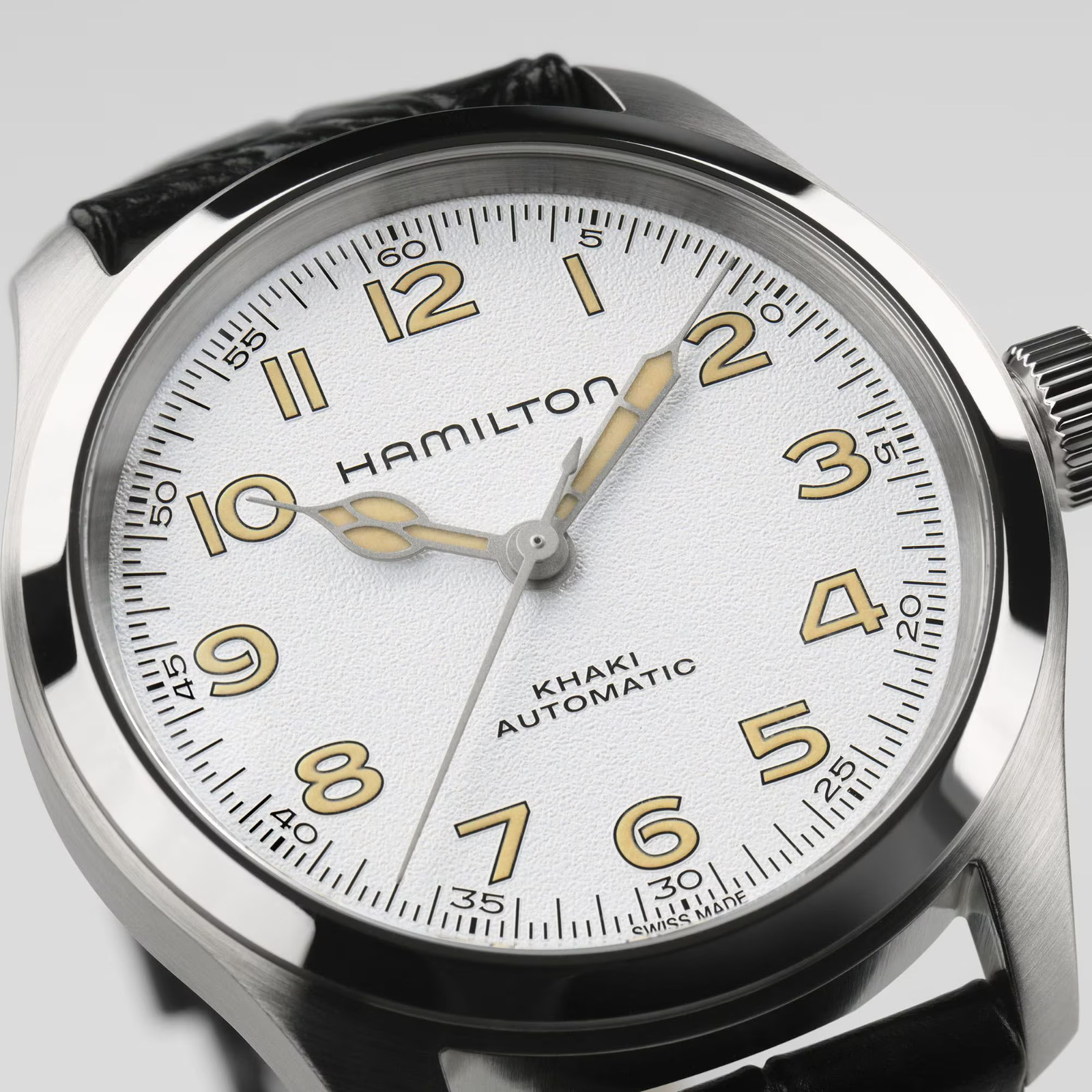 New Hamilton Khaki Field Murph 38mm Leather Strap Watch H70405710