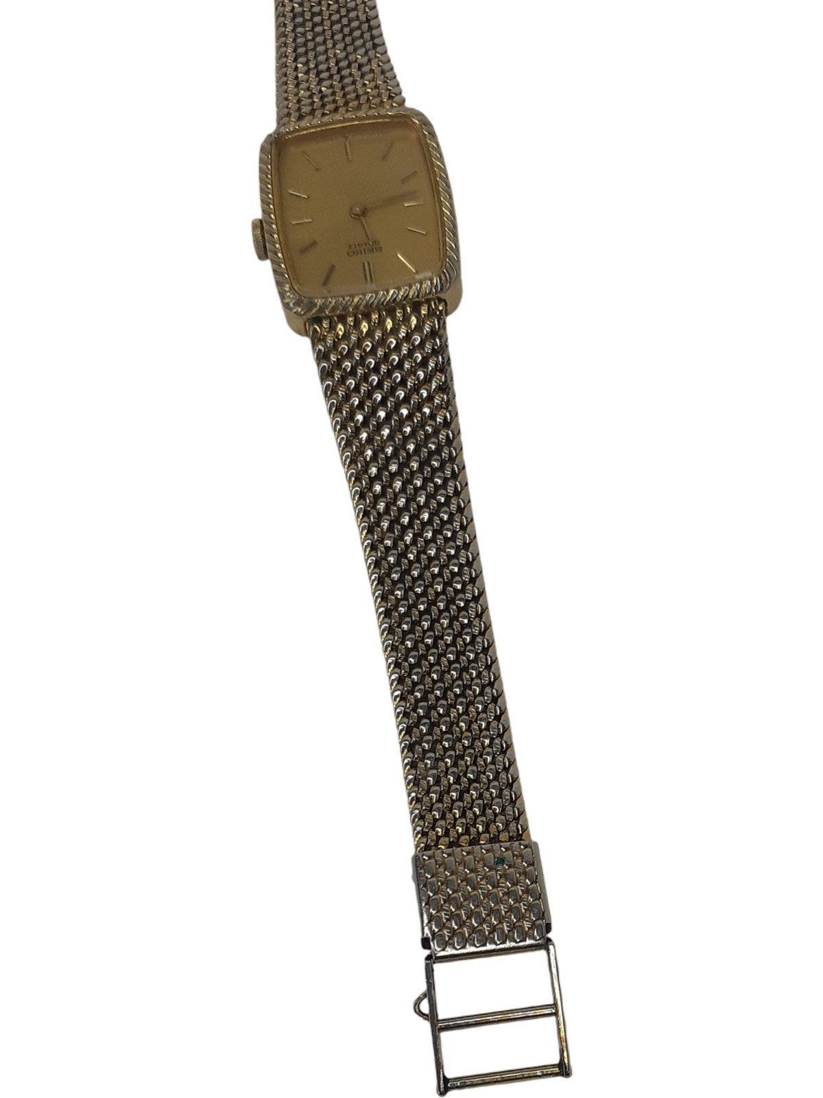 Seiko 1400-6210 Quartz Wristwatch Gold Rectangular Spares/Repairs Preloved