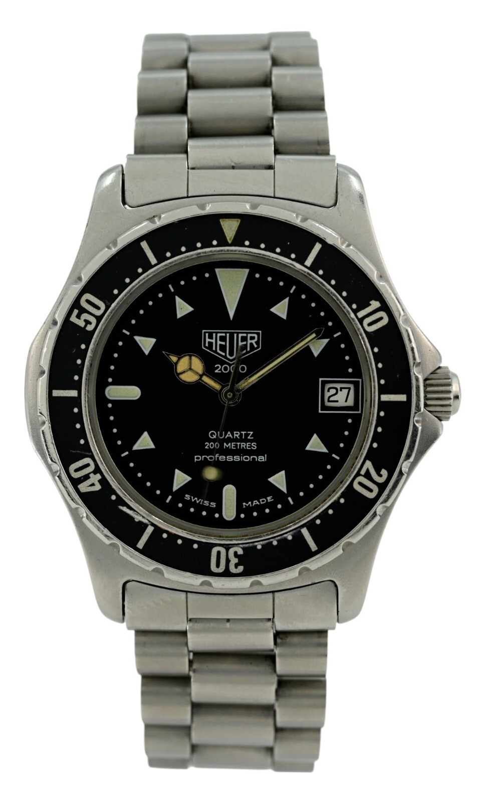 RARE Heuer Only (Pre-Tag) 37mm Men’s Professional 2000 Series Watch Ref 973.006!