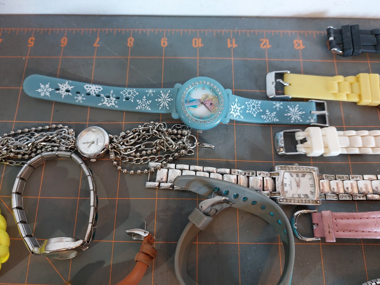 Large Lot of Various Styles Fashion Watches Untested Need Batteries Geneva Anne