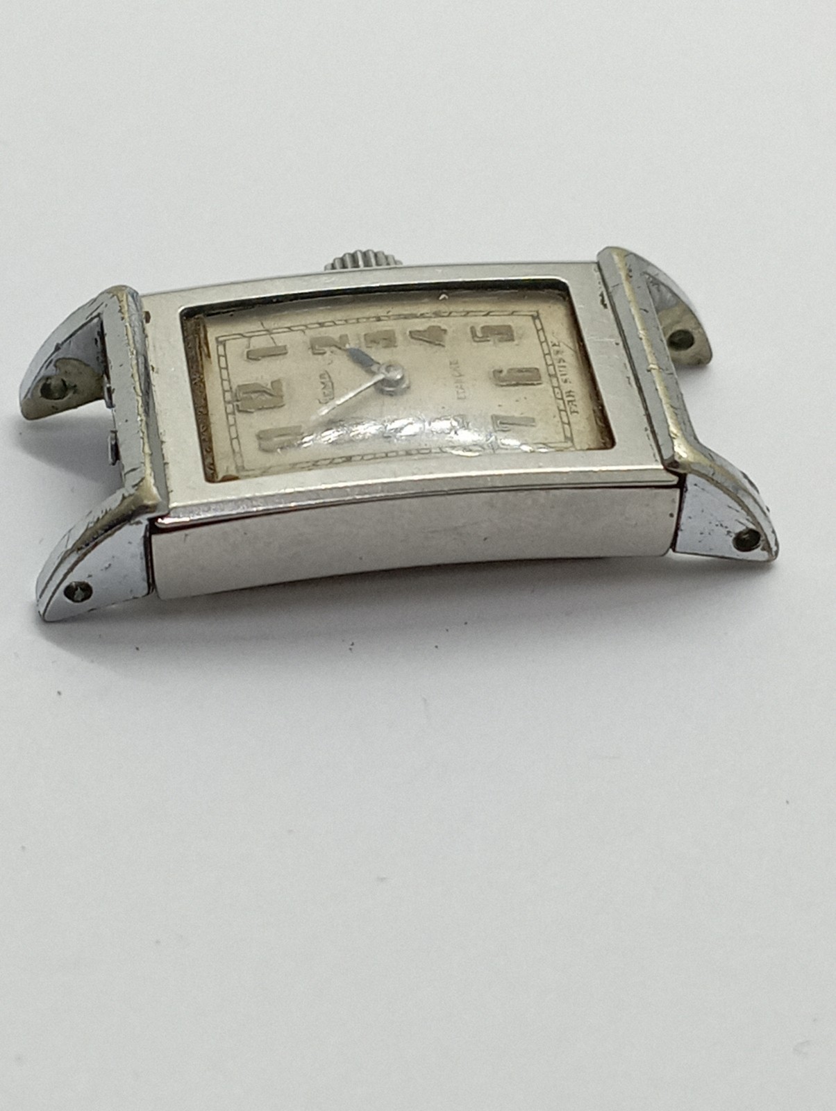 Vintage UNIQUE DIVER TANK HERMETIC watch Crown On Screw Steel Case from 1930’s !