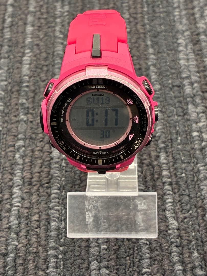 Casio Pro Trek PRW-3000 Pink Digital Outdoor Watch