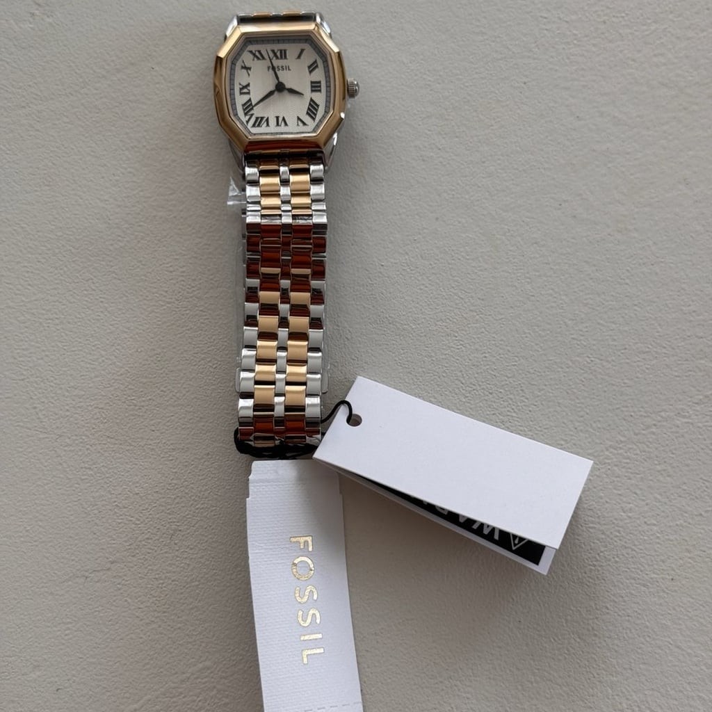 Fossil Harlow Three-Hand Two-Tone Stainless Steel Watch ES5362