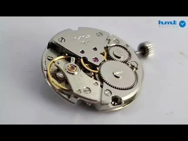 Rare HMT Pilot Purple Sunburst Dial 17 Jewels Mechanical Hand Winding Watch Ind