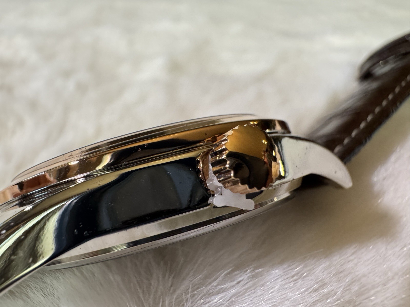 Morgenstern Le Bijou Grand Jewel Quartz Black Dial Brown Strap Box