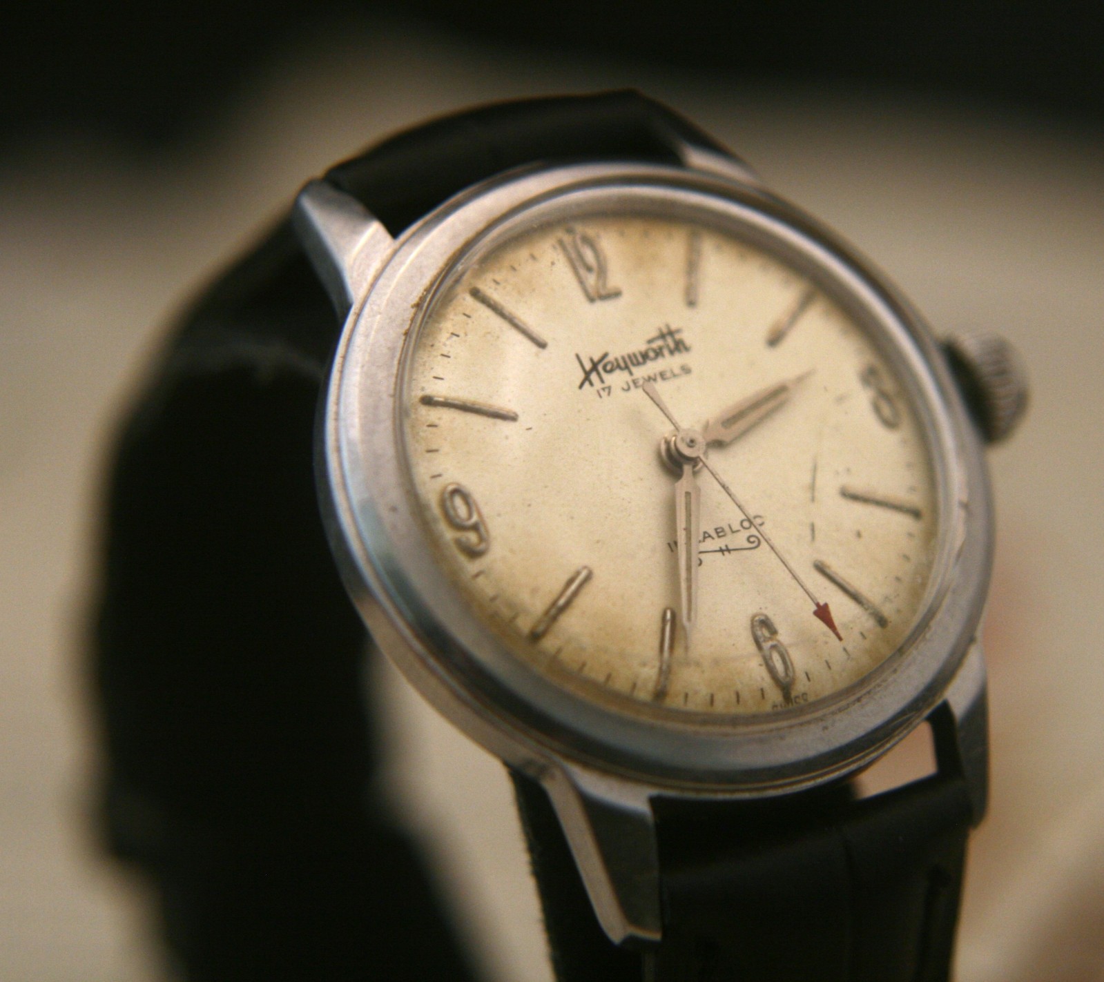Men’s 1950’s vintage Heyworth 17 jewel Swiss incabloc wristwatch, running well