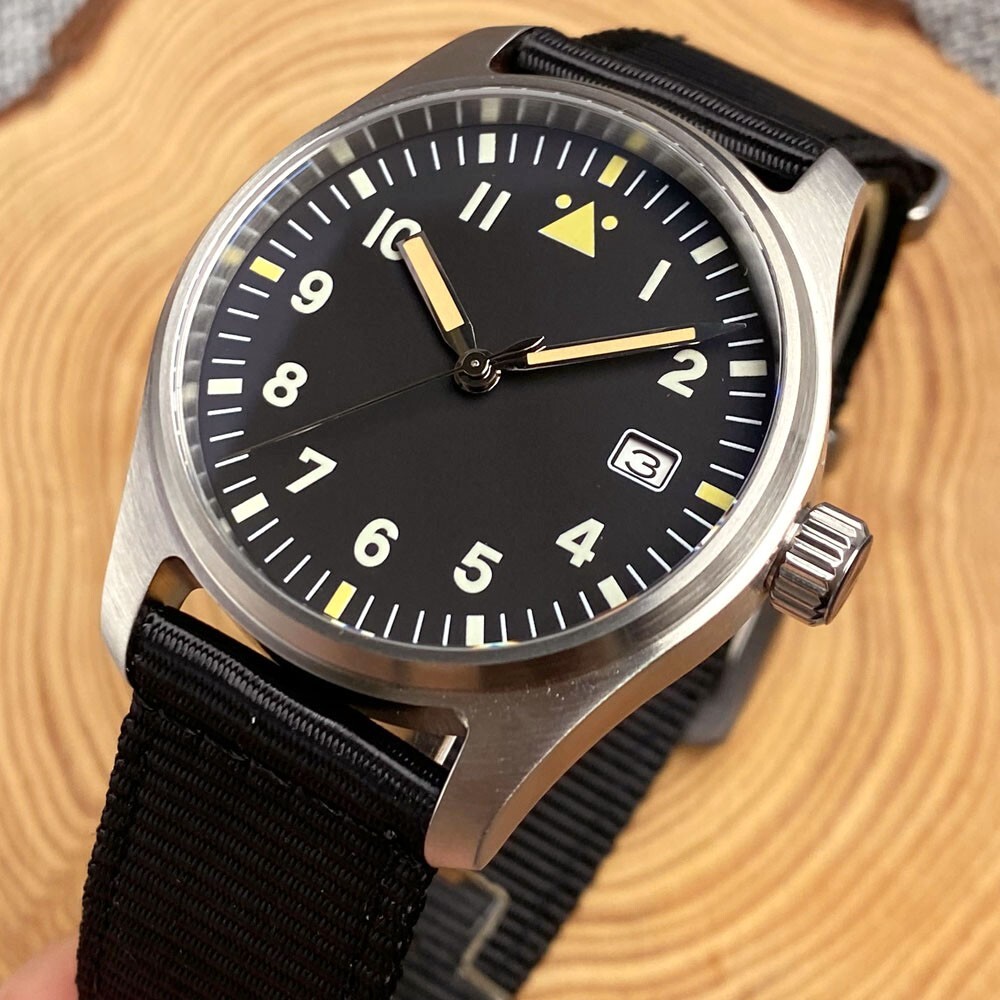 39mm NH35A Sapphire Glass Luminous 20ATM Diver Automatic Brushed Men Watch Date